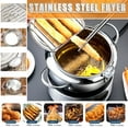 Deep Fryer Pot, 304 Stainless Steel Small Deep Fryer With Oil