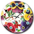 thumbnail image 1 of Designart 'Floral Botanical Retro Viii Mid-Century Modern Wall Clock, 1 of 4