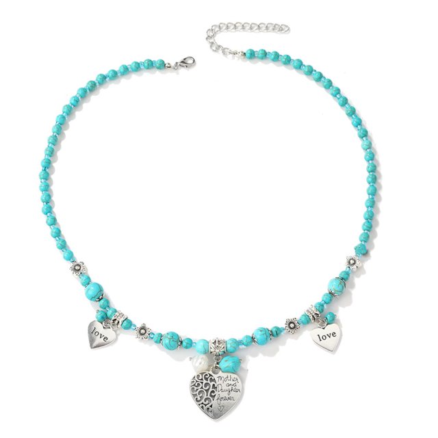 Collares largos con cuentas para mujer - Cadena de suéter Joyería de moda Collar Regalos para mujer