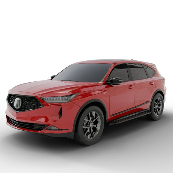 Vanguard Black F6 Style Running Boards compatible with 22-23 Acura MDX