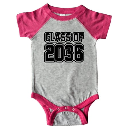 

Inktastic Class of 2036 in Black Outlined Text Gift Baby Boy or Baby Girl Bodysuit