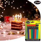 (3 pack) Scripto Views, Adjustable Flame, Pocket Lighter, Multi-Color (7 Count)
