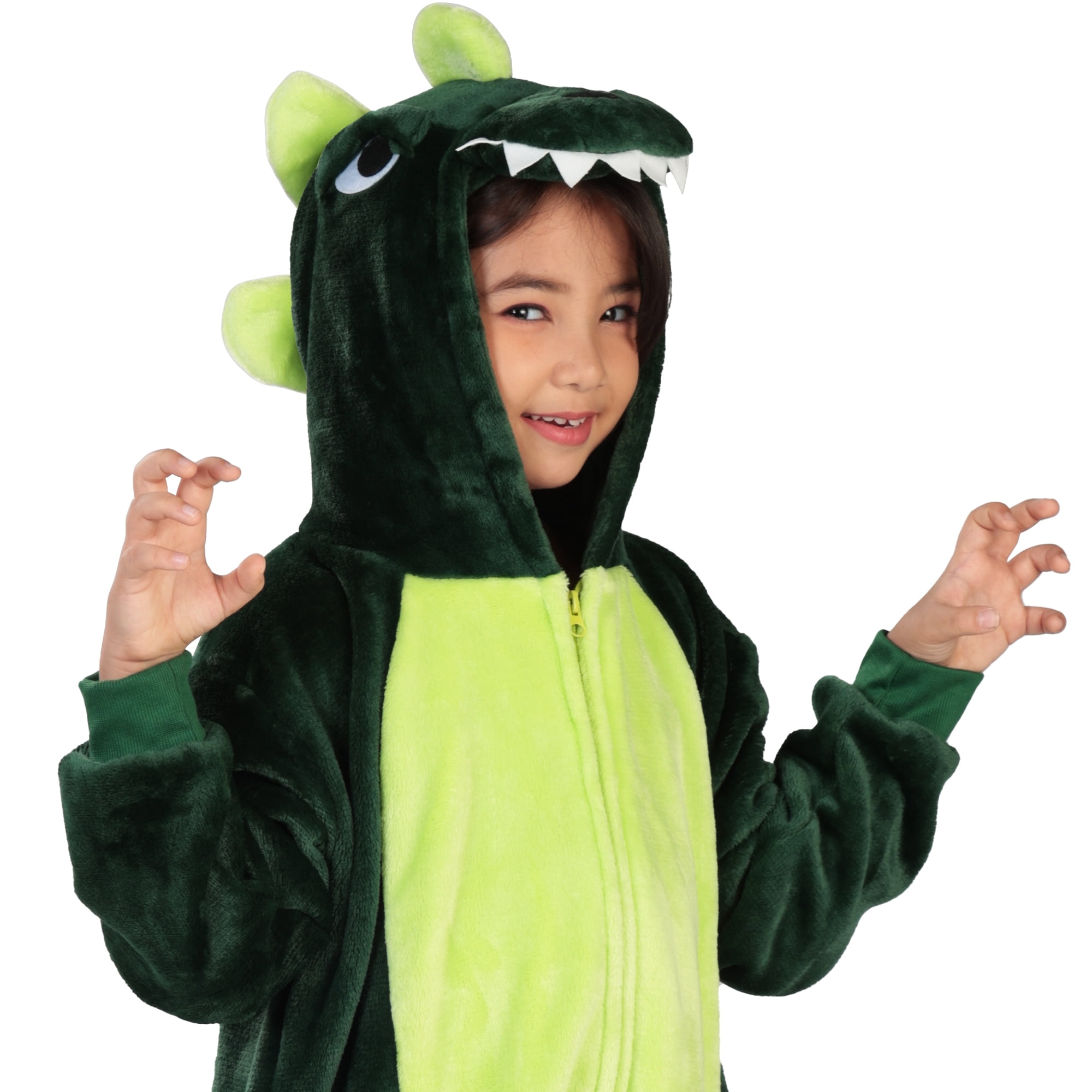 Dinosaur Jumpsuit Halloween Costume for Children, Boy's Size M (8), by Way to Celebrate
