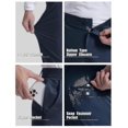 thumbnail image 5 of Pantalones deportivos de golf elásticos en cuatro direcciones para hombre con bolsillos, beige, XXL, 5 of 5