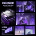 thumbnail image 2 of Laptop IA Gamer ASUS TUF Gaming A16 GeForce RTX 5060 8GB Ryzen 7 260 NPU 16GB DDR5 1TB SSD Pantalla 16" IPS FHD+ 165Hz Windows 11 Teclado Ingles, 2 of 6