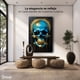thumbnail image 4 of Cuadro Decorativo Canvas Cráneo Azul Dorado 60x90 Canvas Revolution, 4 of 4