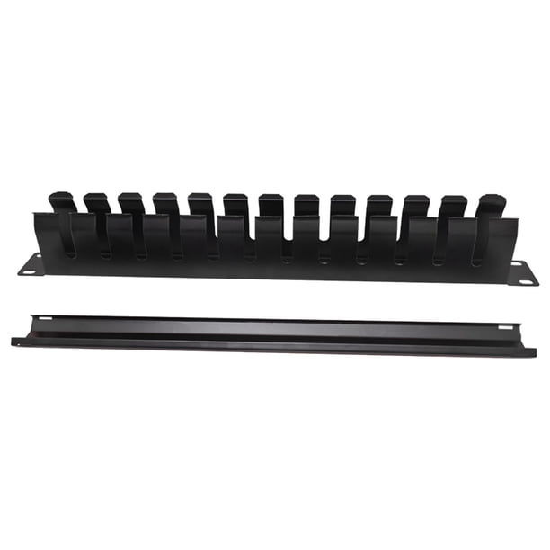 Cable Server Rack Organizador de cables Soporte de de escritorio 12 puertos Oficinas de acero Organizador de cables Organizador de cables