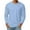 Light Blue #2, variant on LNZGNM Mens Long Sleeve Tee Shirts Casual Big and Tall Crew Neck Shirts Basic Cotton Blend Tshirt Lightweight Loose Fit Tee Shirts, Dark Green L