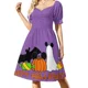 thumbnail image 2 of Vestido de manga corta de Feliz Halloween Vestido de mujer Vestido para niñas vestidos de lujo fiesta noche elegante lujo celebridad, 2 of 8