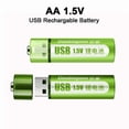 thumbnail image 1 of USB Rechargeable Battery No. 5, No. 7 Lithium Battery, Large Capacity 1.5v Constant Voltage AA, 1 of 4