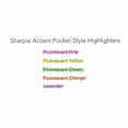 thumbnail image 4 of Sharpie® Accent® Pocket Highlighters, Yellow, Pack Of 6, 4 of 9