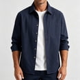 thumbnail image 7 of Lanyiu Men's Utility Work Shirt with Pocket Button Down Collared Shirt Ribbed Cuff Long Sleeve Shirt Casual Daily Lightweight Shirt, 7 of 7