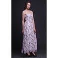 thumbnail image 4 of Bimba Robe à Bretelles Smockée en Georgette pour Femmes à Imprimé d'Oiseaux Blossom & Paradise Whydah - XX-Grand, 4 of 7