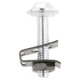 thumbnail image 1 of Kit de tornillos, tuercas y clips de sujeción M6 CNC para motocicletas deportivas, color plata, 1 of 9