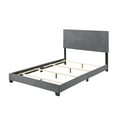 thumbnail image 4 of Home Design Evon Full Linen Upholstered Bed Frame with Foam Padding and Polyester Upholstery, Dark Gray, Easy assembly, 4 of 6