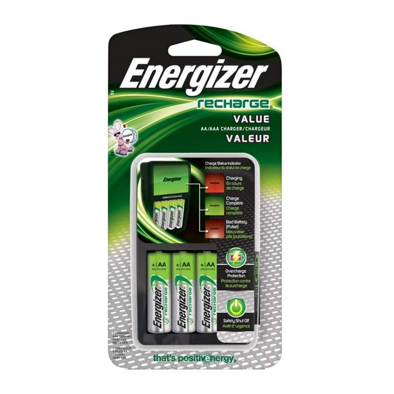 halfgeleider reparatie afbreken Energizer Rechargeable AA and AAA Battery Charger Includes 4 AA NiMH  1300mAh Rechargeable Batteries with Battery Case - Walmart.com