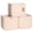 Beige, variant on 3-Tone Brown Cotton Rope Woven Storage Baskets 3-Pack For Pantry, Closet, Bathroom Organization