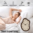 thumbnail image 6 of Vintage Brown Wooden Wall Clocks Battery Operated 16 Inch Unique Farmhouse Wall Clock Irregular Decorative Wall Clock Silent Non-Ticking for Living Room Bathroom Bedroom Kitchen, 6 of 6