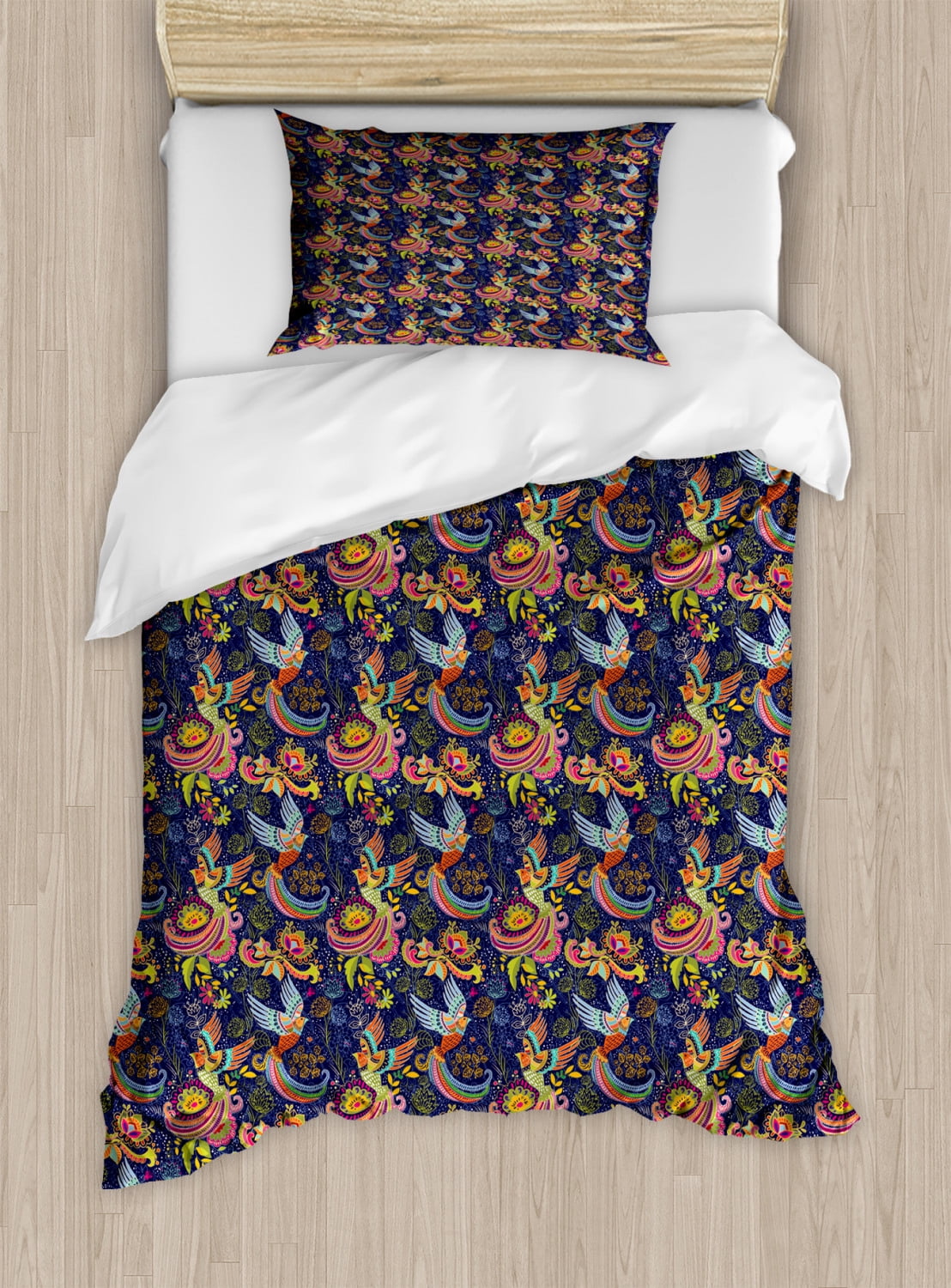 Phoenix Print Pattern Duvet Cover Bedding Set