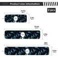 thumbnail image 4 of Coolnut 2 Pack Faucet Mat Splash Guard for Kitchen Sink, Blue Fire Cartoon 14x5 Inch Super Absorbent Microfiber Sink Protector Mat, Kitchen Sink Mat Machine Washable Kitchen Sink Accessories, 4 of 7