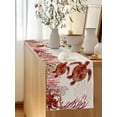 thumbnail image 2 of Summer Red Sea Turtle Octopus on Linen Table Runner 13x70in Non-Slip Cotton Linen Table Runners, Sea Stars Corals Dresser Scarves TableRunner for Dinner Kitchen Dining Wedding Party, 2 of 9