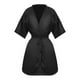 thumbnail image 1 of Lurrose 1PC Salon Client Bata Batas Cape Hair Salon Corte de cabello Bata para clientes Estilo kimono (negro), 1 of 5