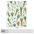 thumbnail image 4 of Nawypu Easter Cartoon Carrots Throw Blanket, Lightweight Super Soft Cozy Easter Rabbit Pattern Bed Blanket Warm Flannel Blanket for Sofa Couch Chair, 4 of 6