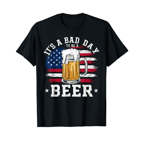 It's a Bad Day To Be A Beer Funny Vintage Drink Beer T-Shirt