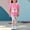E Pink, variant on Girls Outfits 2-Piece, Ruffles Sleeve Tunic Tops Straight Leg Pants Fashion Casual Sets Purple 3T