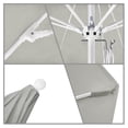 thumbnail image 3 of California Umbrella ALTO118170-5402-DWV 11 Pi. Rond Aluminium & Fibre de Verre, Mât Blanc - Sunbrella Granit, 3 of 5