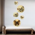 thumbnail image 3 of Designart "Vintage Illustration Of Butterfly II" Animals Butterfly Metal Wall Art Set of 5 Piece, 3 of 5