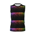 thumbnail image 6 of Picia Colorful Sparkling mens Cotton Tank Undershirts , Moisture-wicking Ribbed Tanks, Lightweight Cotton Tank Undershirts-X-Large, 6 of 8