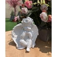 thumbnail image 2 of FL Adorable Cherub Angel Figurine Angel Statue - Indoor Outdoor Patio Lawn Garden Sculpture, 2 of 6