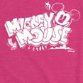 thumbnail image 3 of Disney - Mickey Mouse Chalk Drawing - Toddler & Youth Girls Short Sleeve Graphic T-Shirt, 3 of 5