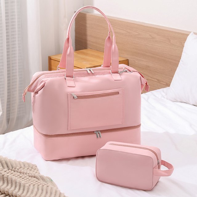 Bolsa De Ejercicios Bolsas de separación húmedas y secas de nailon, bolsa de asas ligera multifuncional para hombres y mujeres