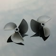thumbnail image 4 of Simulation Electric Marine Three-leaf Ship Paddle Double Motor Propeller Nylon Paddle DIY Toy 4.8*55mm forward paddle, 4 of 6