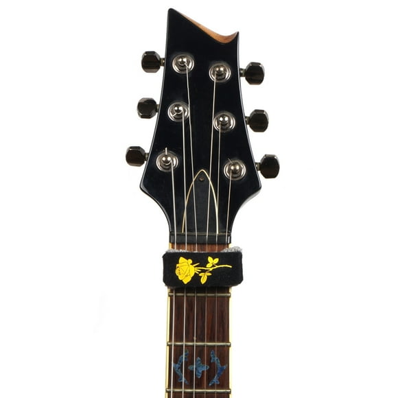 Cordes de Guitare Muet Rockhouse Silencieuses 18cm avec Motif de Belles Fleurs pour Guitares Électriques Acoustiques Standard à 6 Cordes