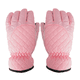 thumbnail image 1 of Guantes De Esquí De Invierno Simples De Malla para Mujer Impermeables Cálidos A Prueba De Viento,Rosado, 1 of 5