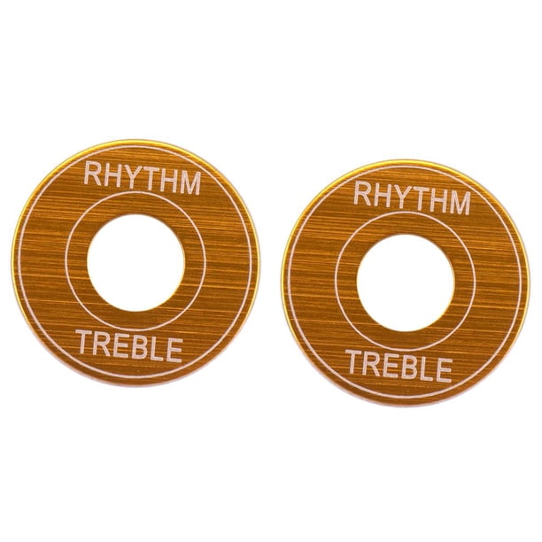 2 arandelas de interruptor y tapa selectora de pastillas para guitarra eléctrica LP EPI. Dorado