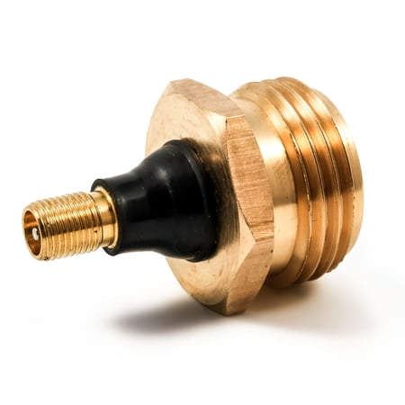 Camco Brass Blow Out Plug for RV Winterizing - Helps Clear the Water Lines in Your RV During Winterization and Dewinterization (Best Way To Winterize Rv)