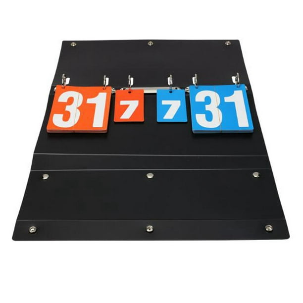 TopTie 6 Sets Numbered Score Board Cards 3-1/8 x 5-1/2 Inches Portable 0-9  Flip Scorekeeper
