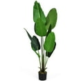 thumbnail image 2 of Gymax 5.3ft Artificial Tropical Palm Tree Green Indoor-Outdoor Home Decorative Planter, 2 of 10