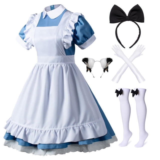 Disfraz de Criada Francesa Lolita Wannsee Azul 5XL