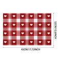 thumbnail image 3 of Dsscvnef Napperon en Lin pour la Saint-Valentin pour Couples Décoration de Table Isolation Thermique Accessoires de Table 4 Pcs, 3 of 6