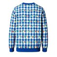 thumbnail image 5 of XAOFW Christmas Boys Sweatshirts Long Sleeve Crew Neck Plaid Christmas Lights Print Sweatshirts Toddler Kids Soft Cozy Fall Winter Pullover, 5 of 5