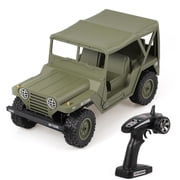 2.4Ghz Remote Control 1/14 Scale U.S M151 Jeep Military Vehicle 4WD Crawler Car RTR (Army Green)
