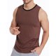 thumbnail image 5 of Txlixc - Chaleco de seda helada para hombre, sin mangas, ajustado, para deportes, fitness, tops de fondo Txlixc  Moda, 5 of 8