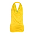 thumbnail image 4 of Aihuaihua Women's Drape Cowl Neck Sleeveless Backless Vest Tank Top Blouse, 4 of 4