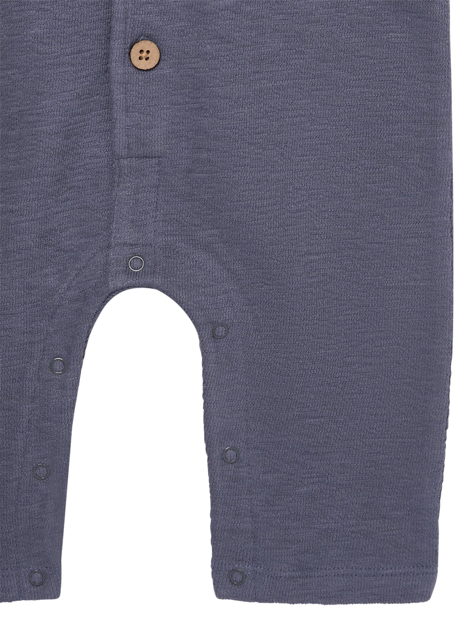 Modern Moments by Gerber Baby Boy Long Leg Slouch Henley Romper, Sizes 0/3 Months - 24 Months