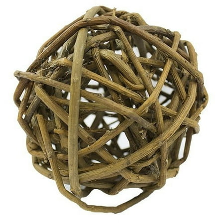 Exotic Nutrition Willow Ball - Small Animal Toy & Cage Accessory - Rabbits, Guinea Pigs, Prairie Dogs, Chinchillas,